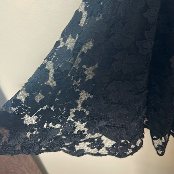 NWT Milly Minis girl’s black 3D floral Avery formal pageant dress - Picture 5 of 12